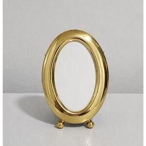 Vintage Oval Mini Gold Picture Frame 3.75" Tabletop Photo Frame Gallery Decor